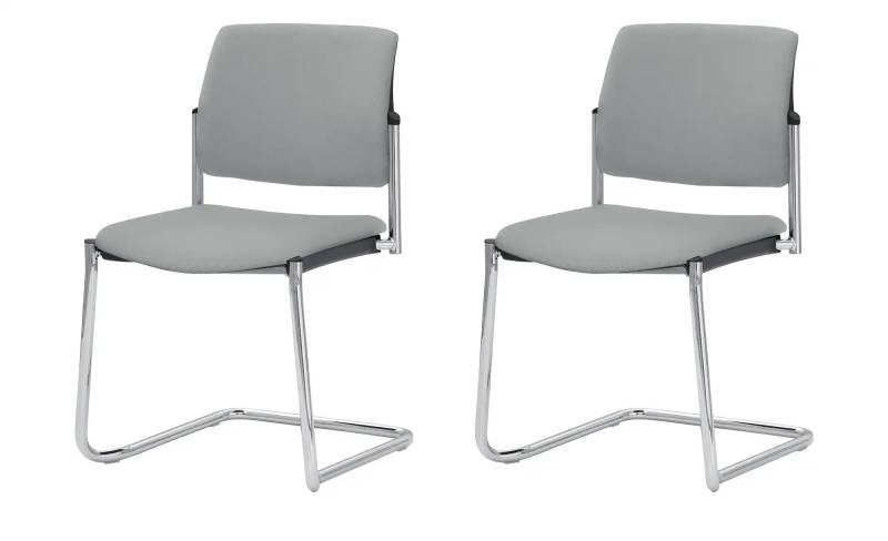 Polsterstuhl  2er Set MyPlano ¦ grau ¦ Maße (cm): B: 49 H: 83 T: 56.0 Stühle > Schwingstühle - Höffner