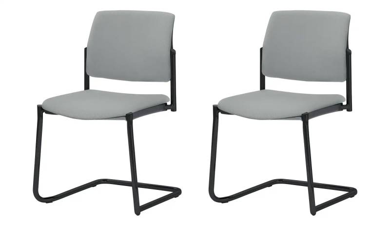 Polsterstuhl  2er Set MyPlano ¦ grau ¦ Maße (cm): B: 49 H: 83 T: 56.0 Stühle > Schwingstühle - Höffner