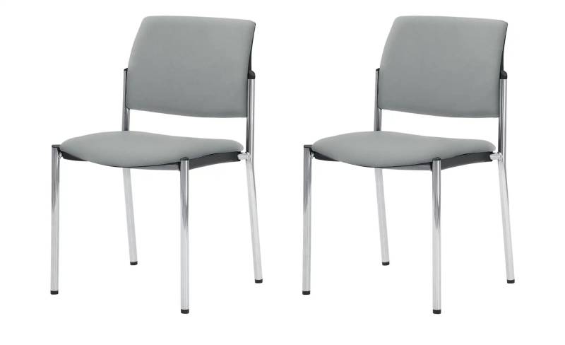 Polsterstuhl  2er Set MyPlano ¦ grau ¦ Maße (cm): B: 49 H: 83 T: 56.0 Stühle > Küchenstühle > Polster Küchenstühle - Höffner