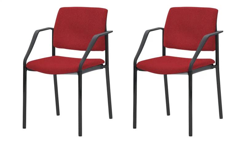 Polsterstuhl  2er Set MyPlano ¦ rot ¦ Maße (cm): B: 59 H: 83 T: 56.0 Stühle > Esszimmerstühle > Esszimmerstühle mit Armlehnen - Höffner