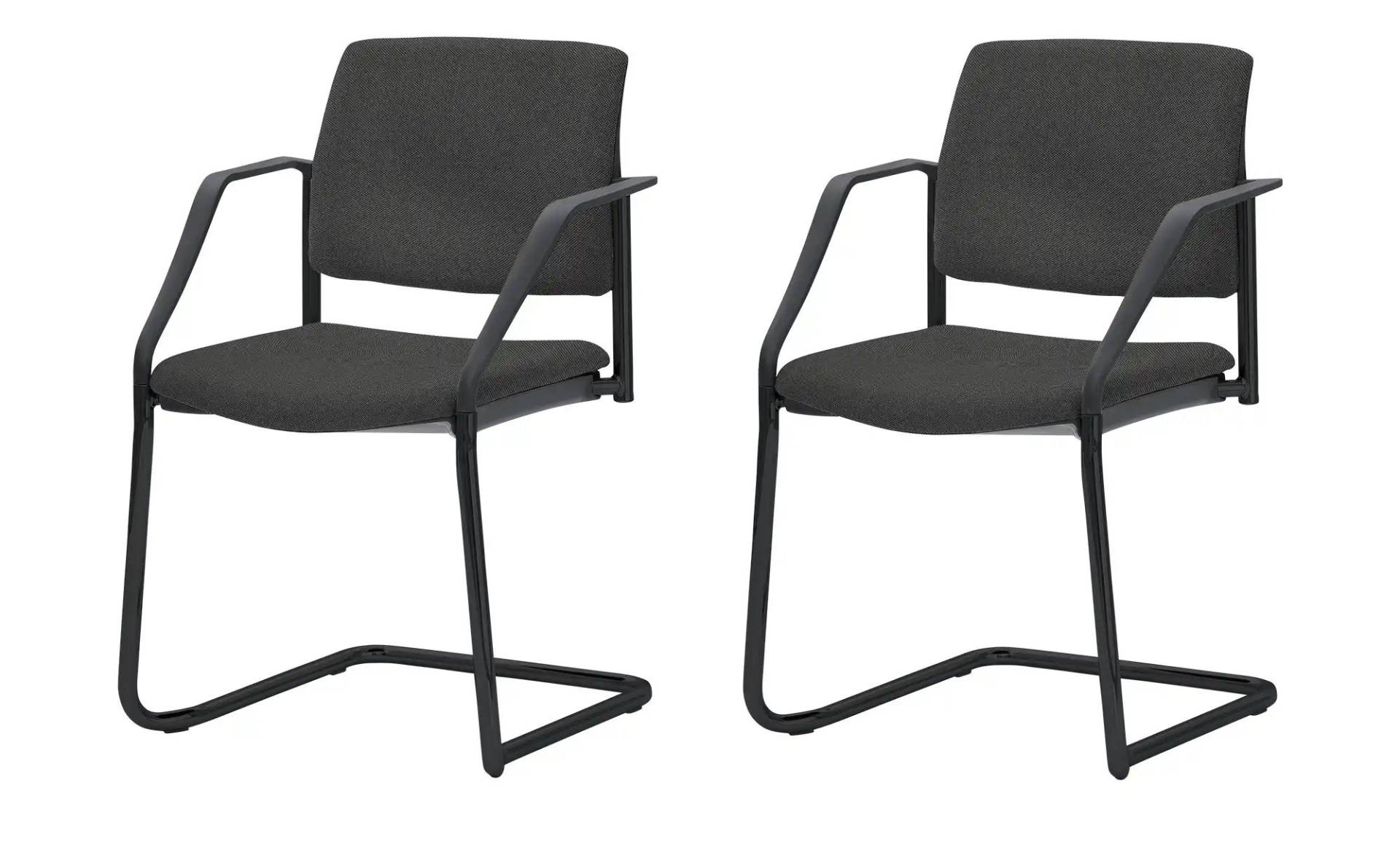 Polsterstuhl 2er Set MyPlano ¦ schwarz ¦ Maße (cm): B: 59 H: 83 T: 56.0 Stühle > Schwingstühle - Höffner Polsterstuhl 2er Set MyPlano ¦ schwarz ¦ Maße (cm): B: 59 H: 83 T: 56.0 Stühle > Schwingstühle - Höffner