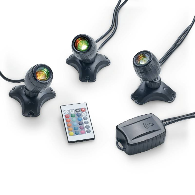 Pontec Teich- und Gartenbeleuchtung PondoStar LED RGBW Set 3 von Pontec