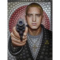 Wall-Art Poster "Rapper Kunstdruck Eminem", Schriftzug von Wall-Art