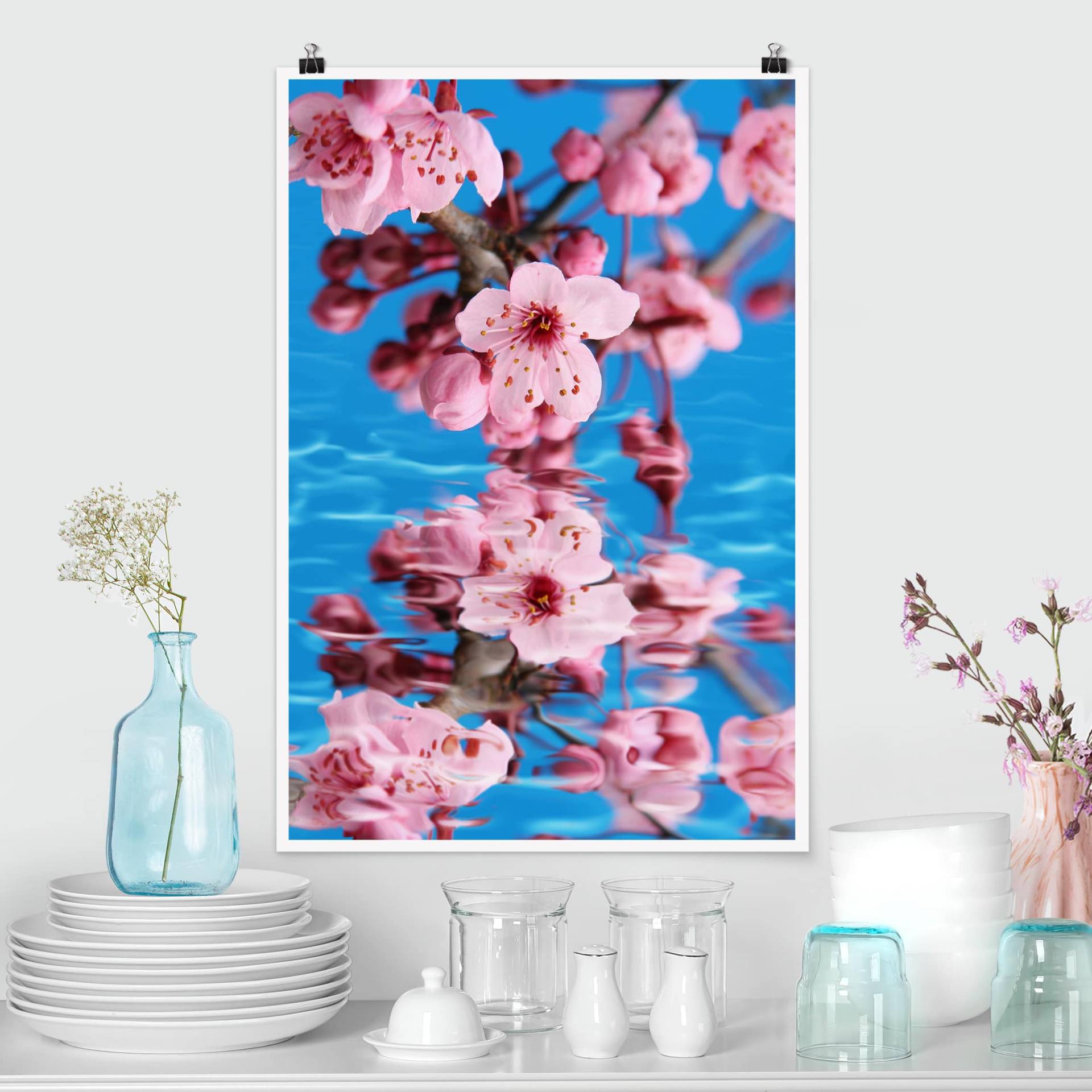 Poster Blumen Kirschblüte