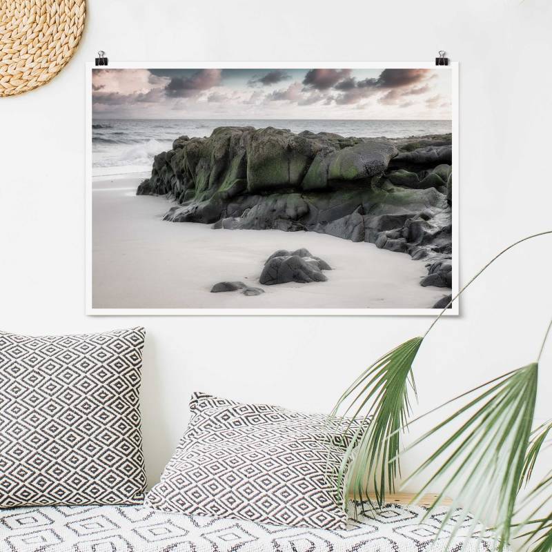 Poster Felsen am Strand