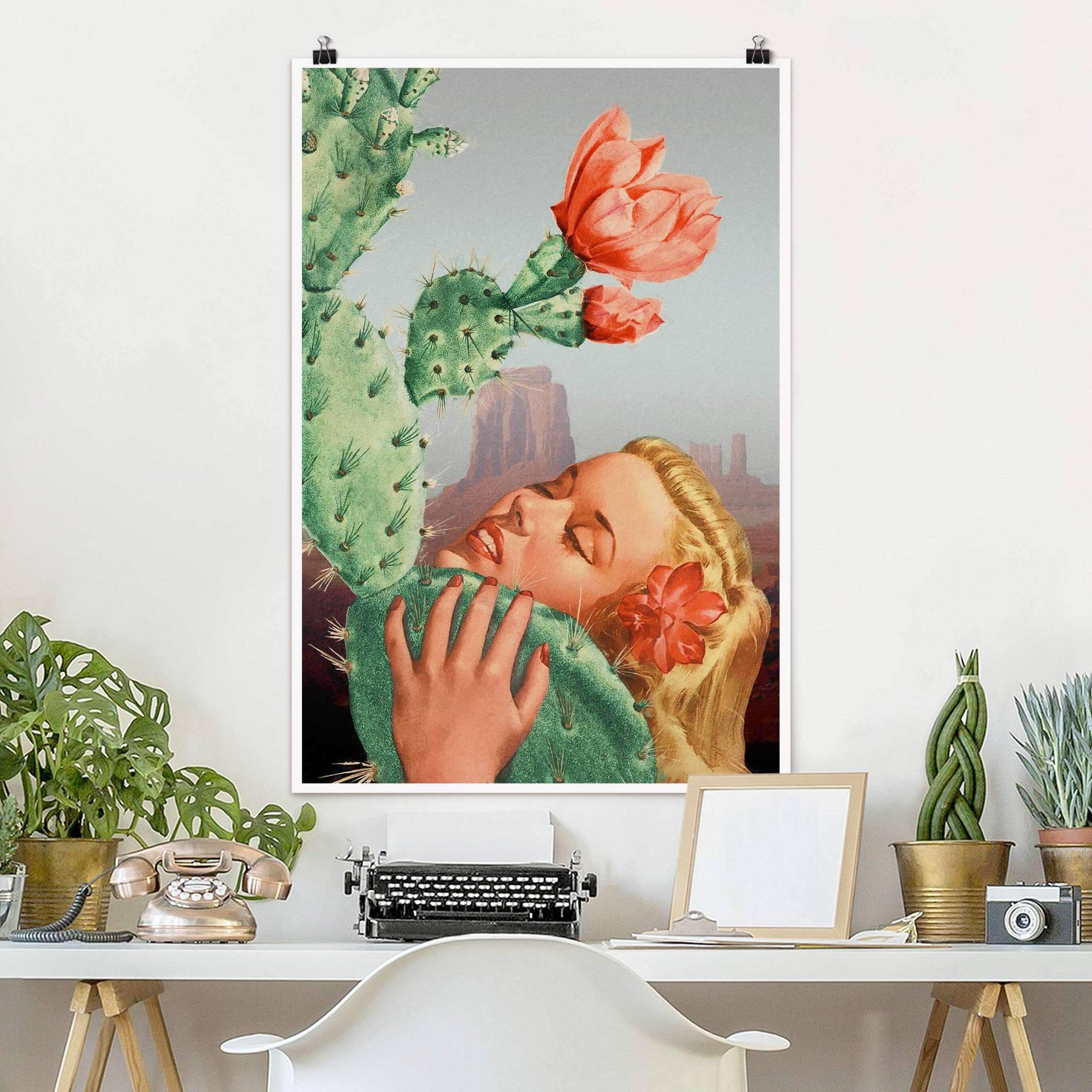 Poster Kaktus-Liebe