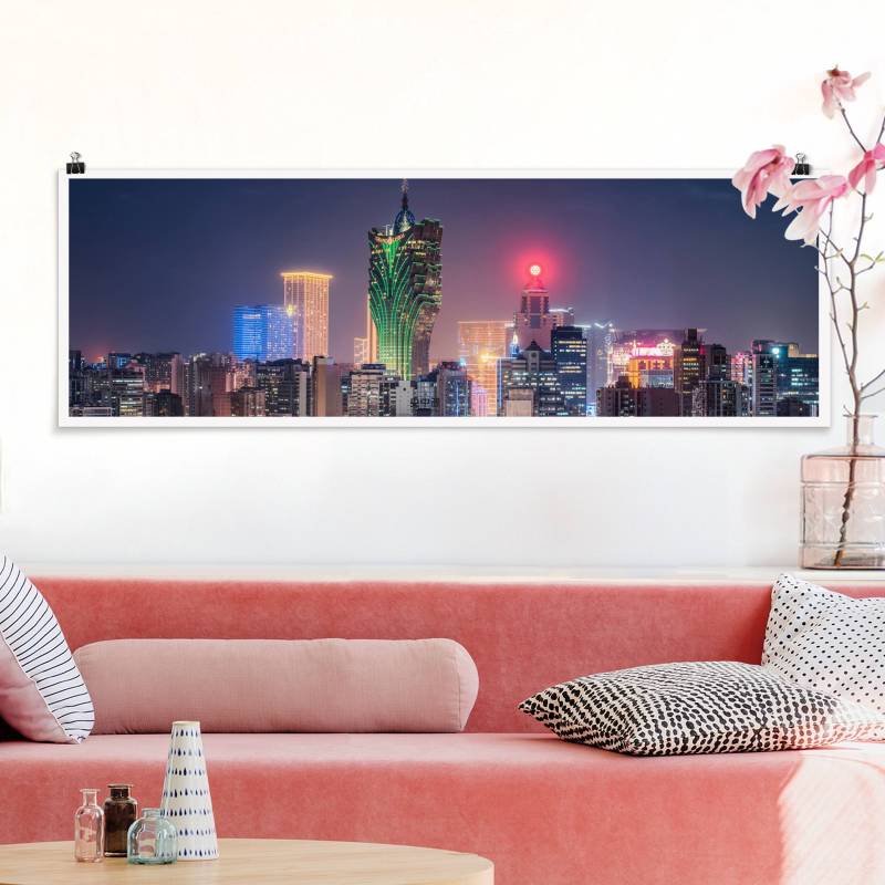 Poster Nachtlichter von Macau