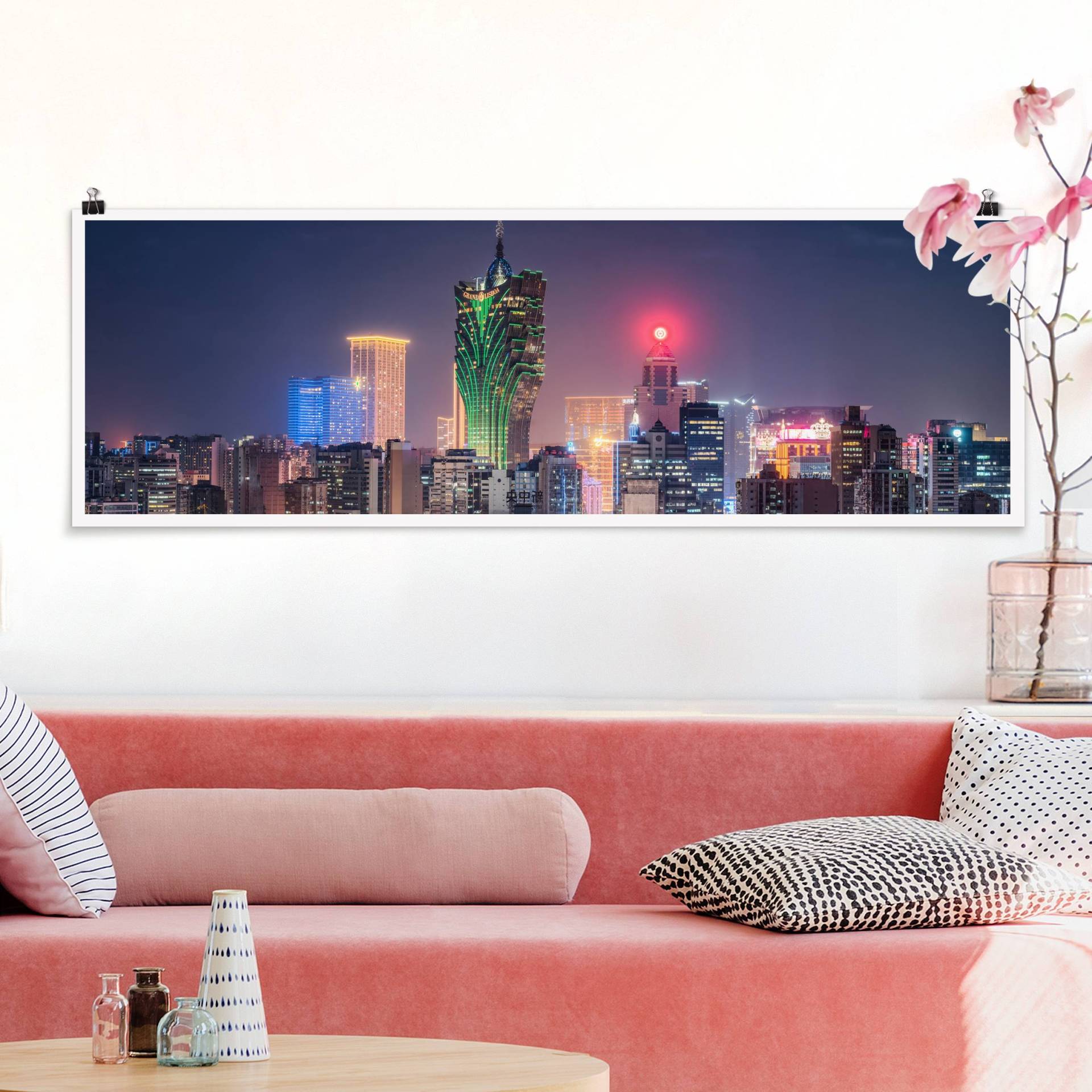 Poster Nachtlichter von Macau