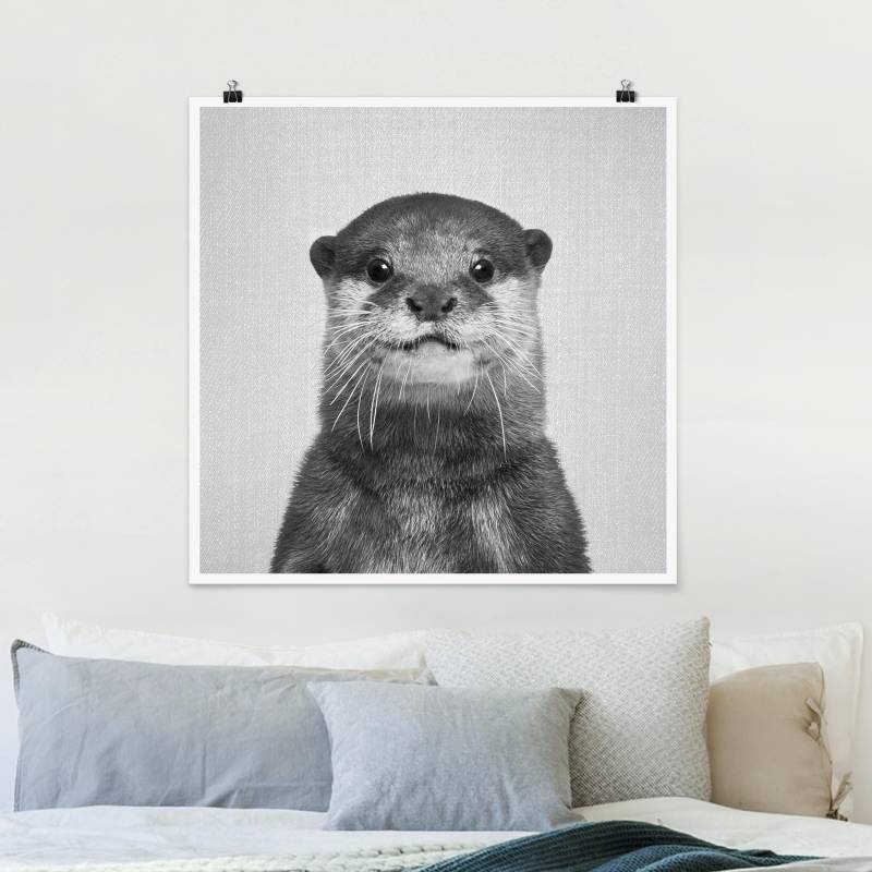 Poster Otter Oswald Schwarz Weiß