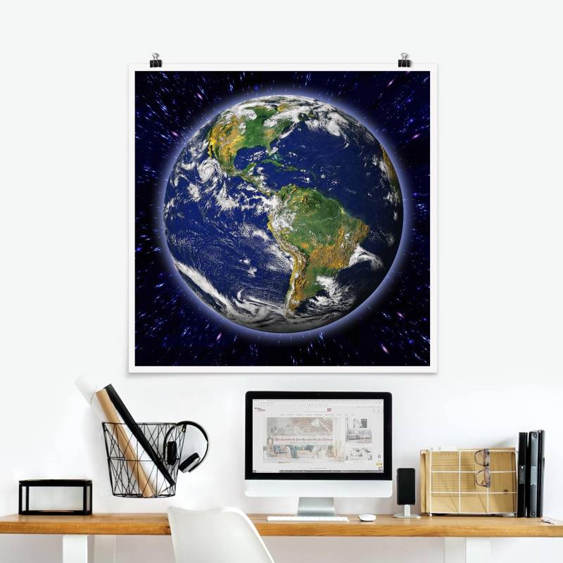 Poster - Quadrat Die Erde