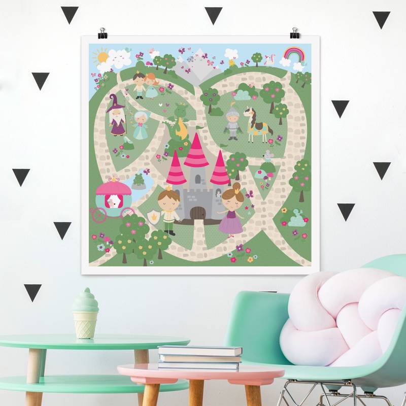 Poster Märchenland - Der Weg zum Schloss