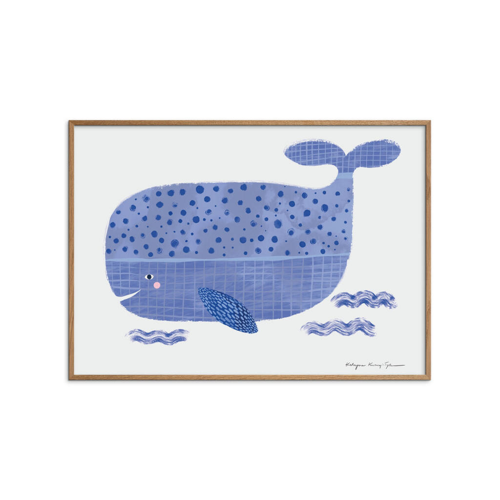 Poster&Frame POSTER Blau, Eiche