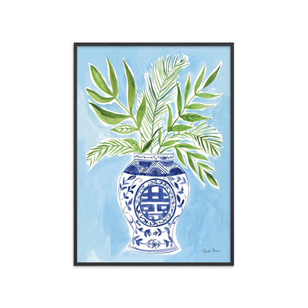 Poster&Frame POSTER Blau, Schwarz