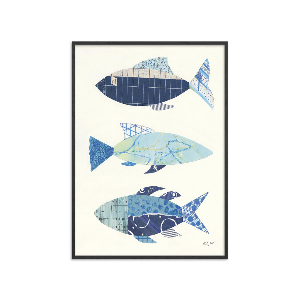Poster&Frame POSTER Blau, Schwarz