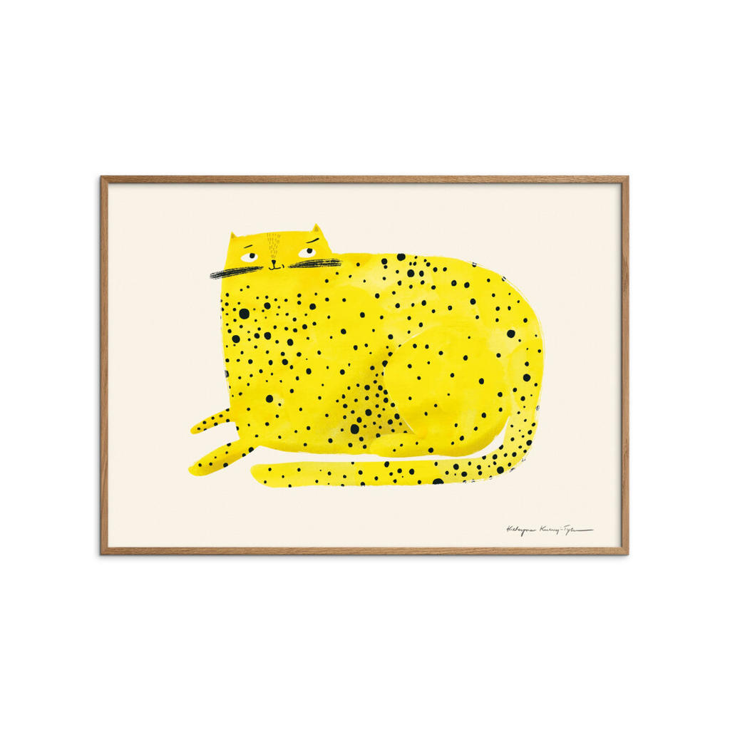 Poster&Frame POSTER Gelb, Eiche