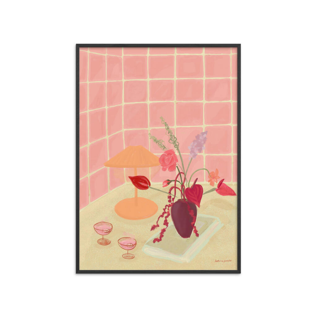 Poster&Frame POSTER Pink, Schwarz