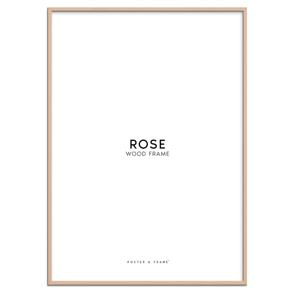 Poster&Frame Rahmen, Rosa, Papier, Kunststoff, Holz, 50x70x2 cm, Bilder und Zubehör, Bilderrahmen, Bilderrahmen Holz von Poster&Frame