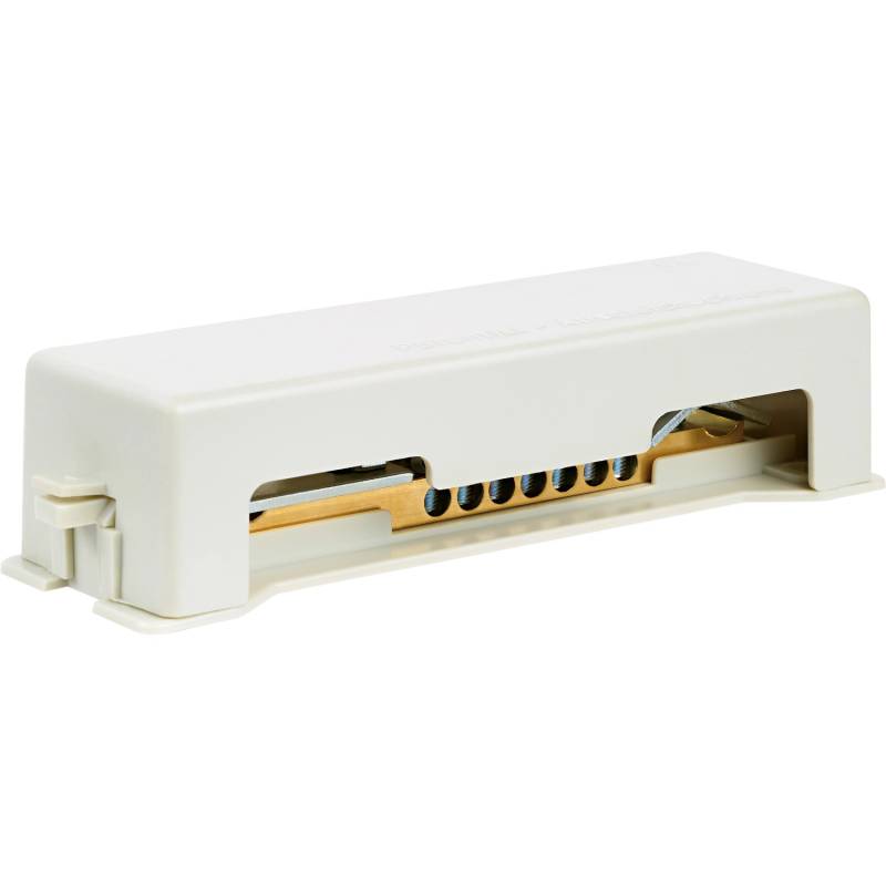 Potentialausgleichsschiene 30 mm x 40 mm Hellgrau von Pollmann Elektrotechnik