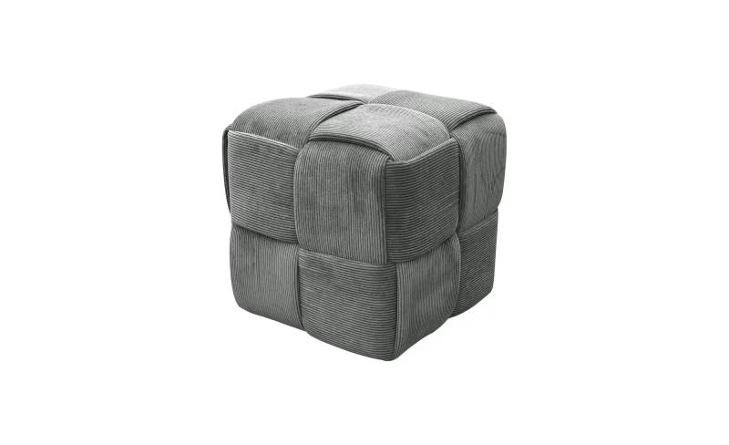 Pouf   ¦ grau ¦ Maße (cm): B: 40 H: 41 Polstermöbel > Hocker > Sitzpouf - Möbel Kraft