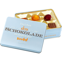 Präsentdose ?Ein Leben ohne Schokolade...?