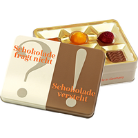 Präsentdose ?Schokolade fragt nicht?