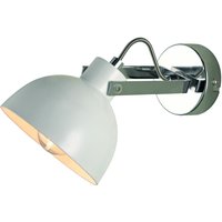 Praktischer Spot Strahler Weiß Chrom Retro Rund von Lamkur