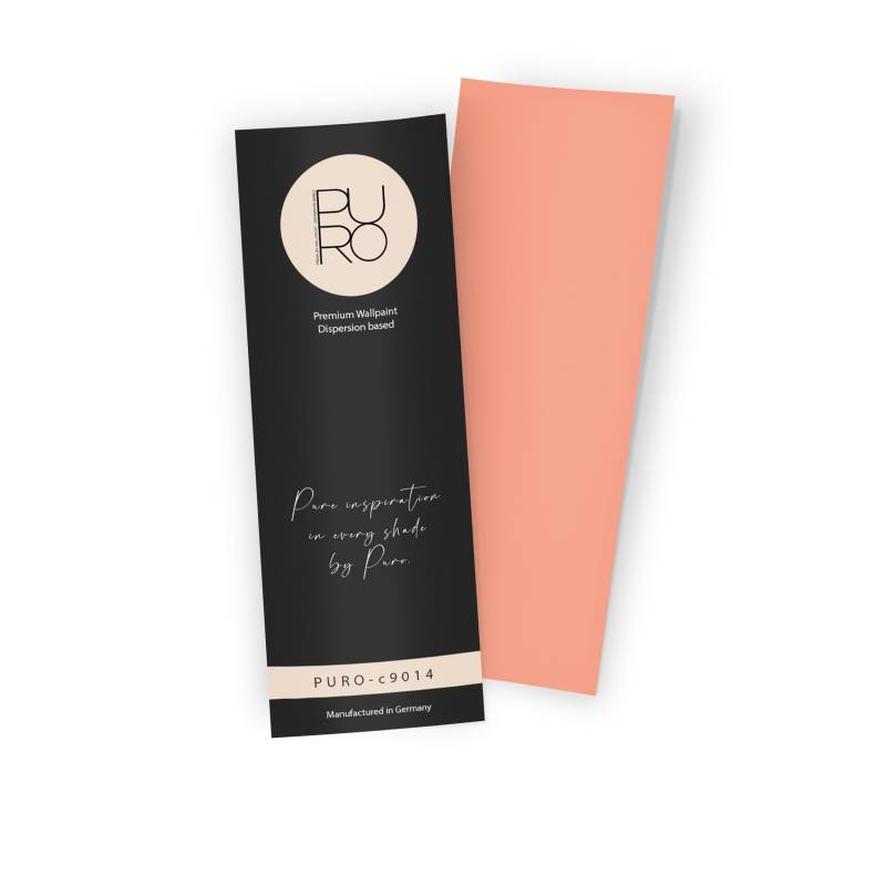 Premium Wandfarbe Echtanstrichmuster - PURO diverse apricot c9014
