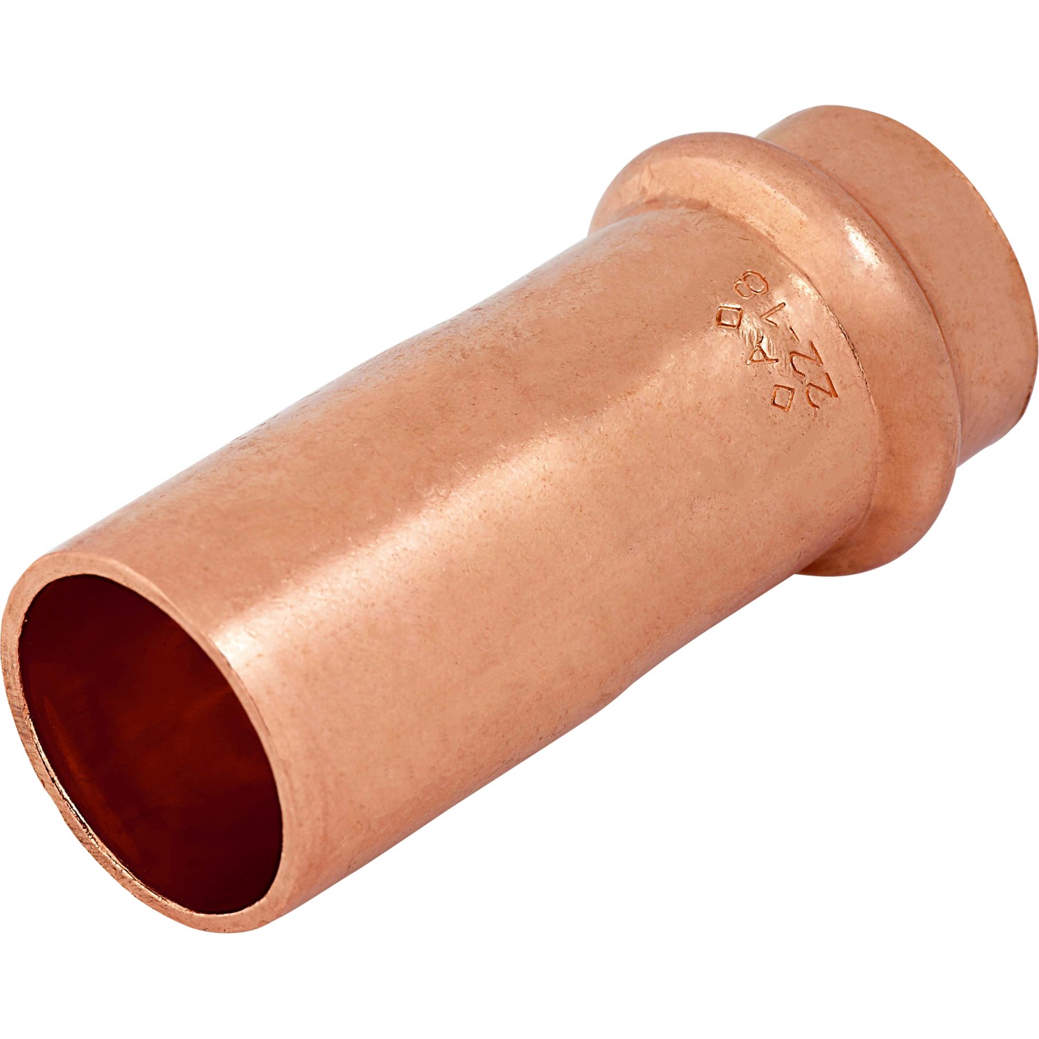 Press-Absatznippel Ø 22 mm x Ø 18 mm Kupfer Press-Absatznippel Ø 22 mm x Ø 18 mm Kupfer von -