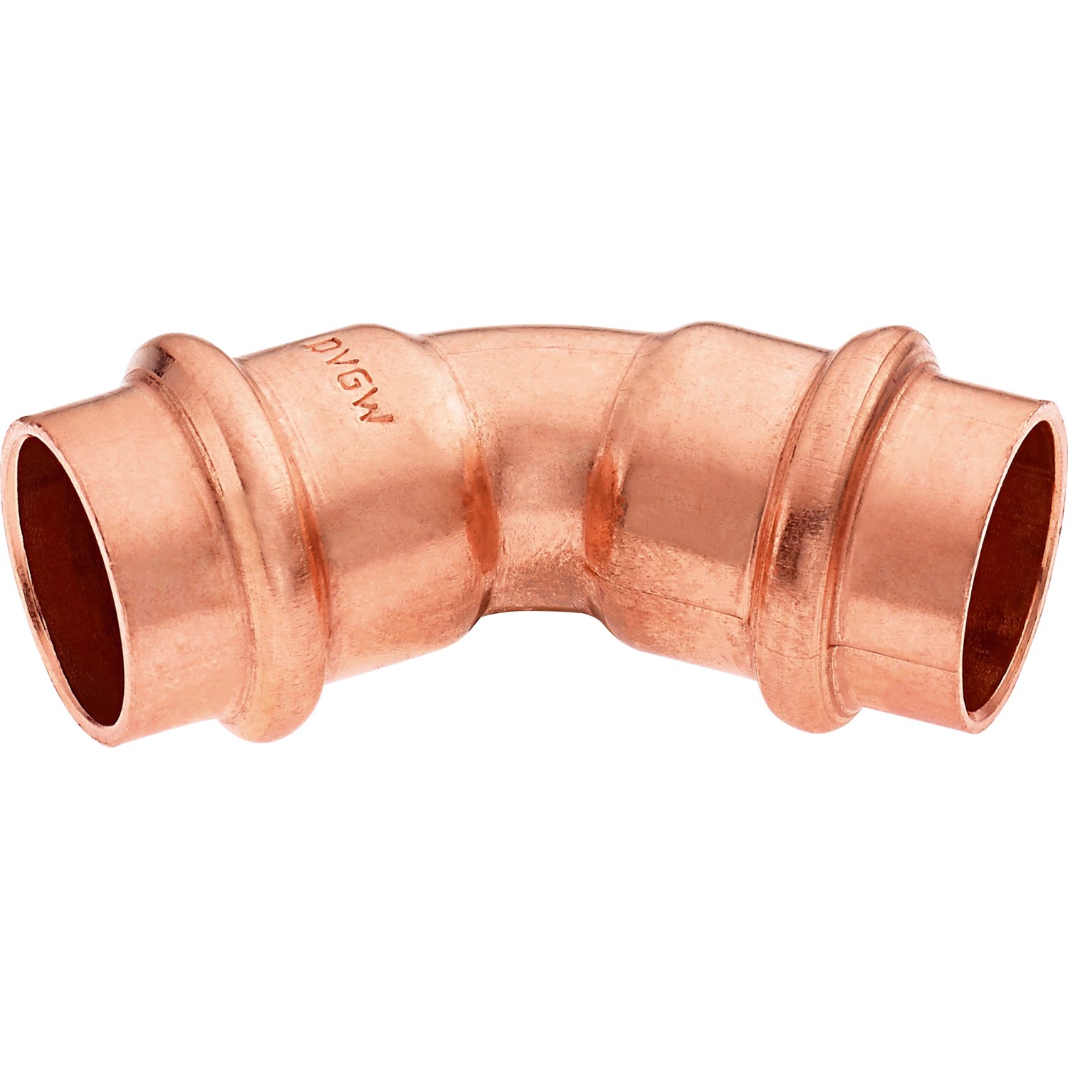 Press-Bogen Ø 18 mm Kupfer 45 Grad Press-Bogen Ø 18 mm Kupfer 45 Grad von -