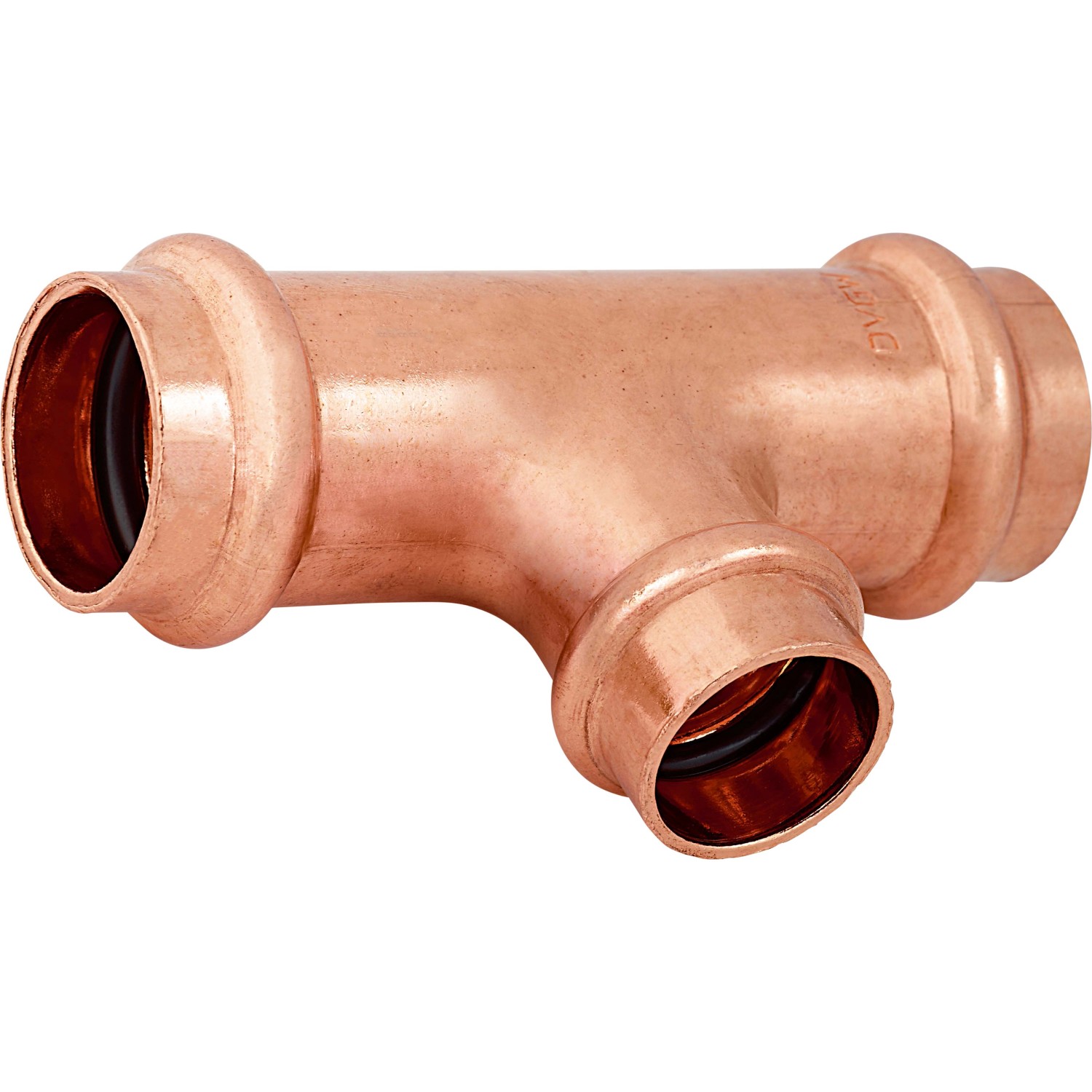 Press-Reduzier-T-Stück Ø 22 mm x Ø 18 mm x Ø 22 mm Kupfer Press-Reduzier-T-Stück Ø 22 mm x Ø 18 mm x Ø 22 mm Kupfer von -