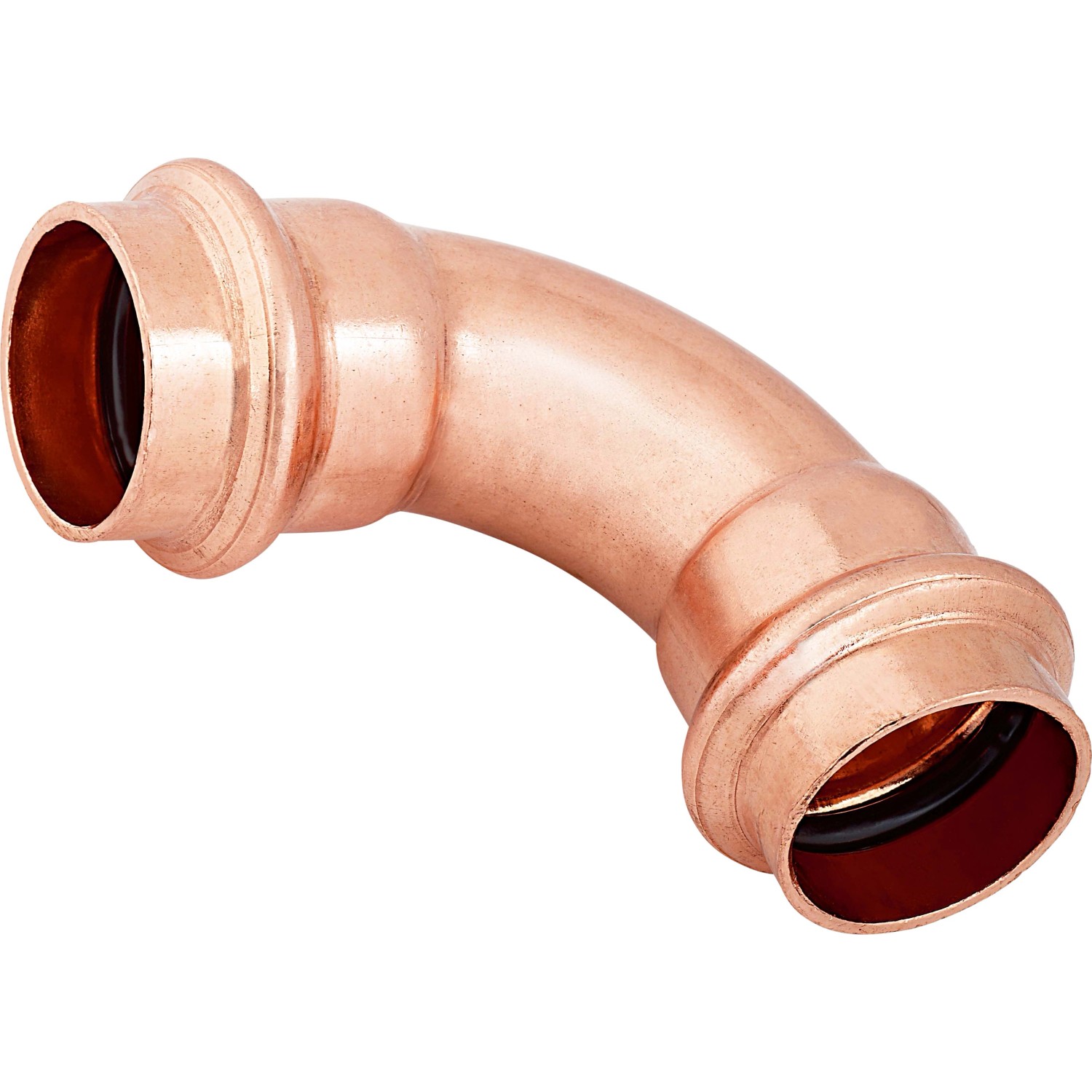 Pressbogen Ø 22 mm Kupfer 90 Grad