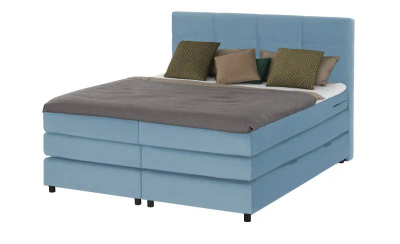 Primo Boxspringbett   ¦ blau ¦ Maße (cm): B: 140 H: 152 Betten > Boxspringbetten - Möbel Kraft