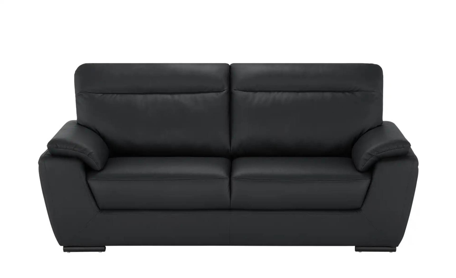 Sofa aus Leder Brandy II ¦ schwarz ¦ Maße (cm): B: 224 H: 95 T: 100.0 Polstermöbel > Sofas > 3-Sitzer - Möbel Kraft