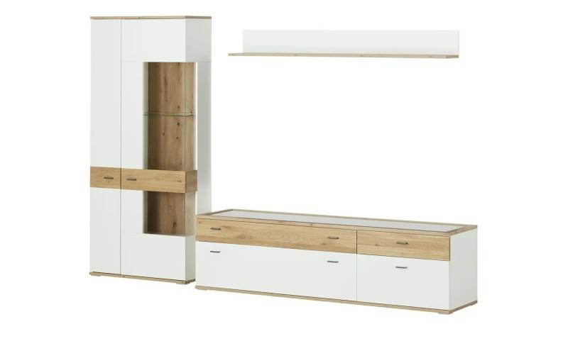 Primo Wohnkombination  Enrico ¦ weiß ¦ Maße (cm): B: 295 H: 206 T: 50.0 Kommoden & Sideboards > Wohnwände - Möbel Kraft