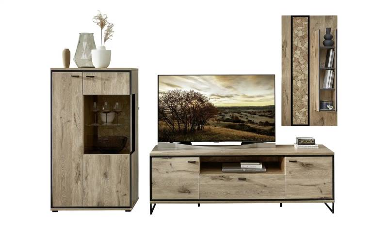 Primo Wohnkombination  Ruben ¦ holzfarben ¦ Maße (cm): B: 290 H: 201 T: 49.0 Kommoden & Sideboards > Wohnwände - Möbel Kraft