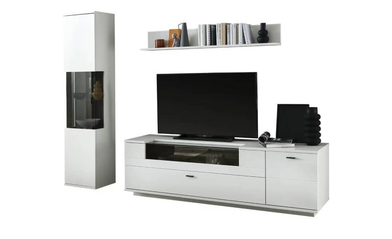 Primo Wohnkombination  Sarbonne ¦ grau ¦ Maße (cm): B: 240 H: 199 T: 50.0 Kommoden & Sideboards > Wohnwände - Möbel Kraft