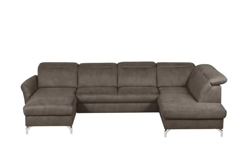 Primo Wohnlandschaft Wildleder-Optik Basel ¦ braun ¦ Maße (cm): B: 304 H: 100 T: 200.0 Polstermöbel > Sofas > Schlafsofas - Möbel Kraft