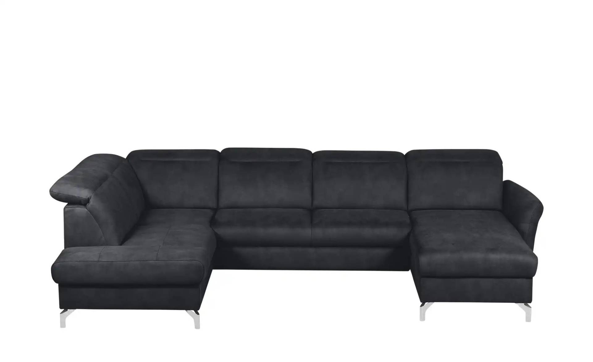 Primo Wohnlandschaft Wildleder-Optik Basel ¦ schwarz ¦ Maße (cm): B: 304 H: 100 T: 200.0 Polstermöbel > Sofas > Wohnlandschaften - Möbel Kraft