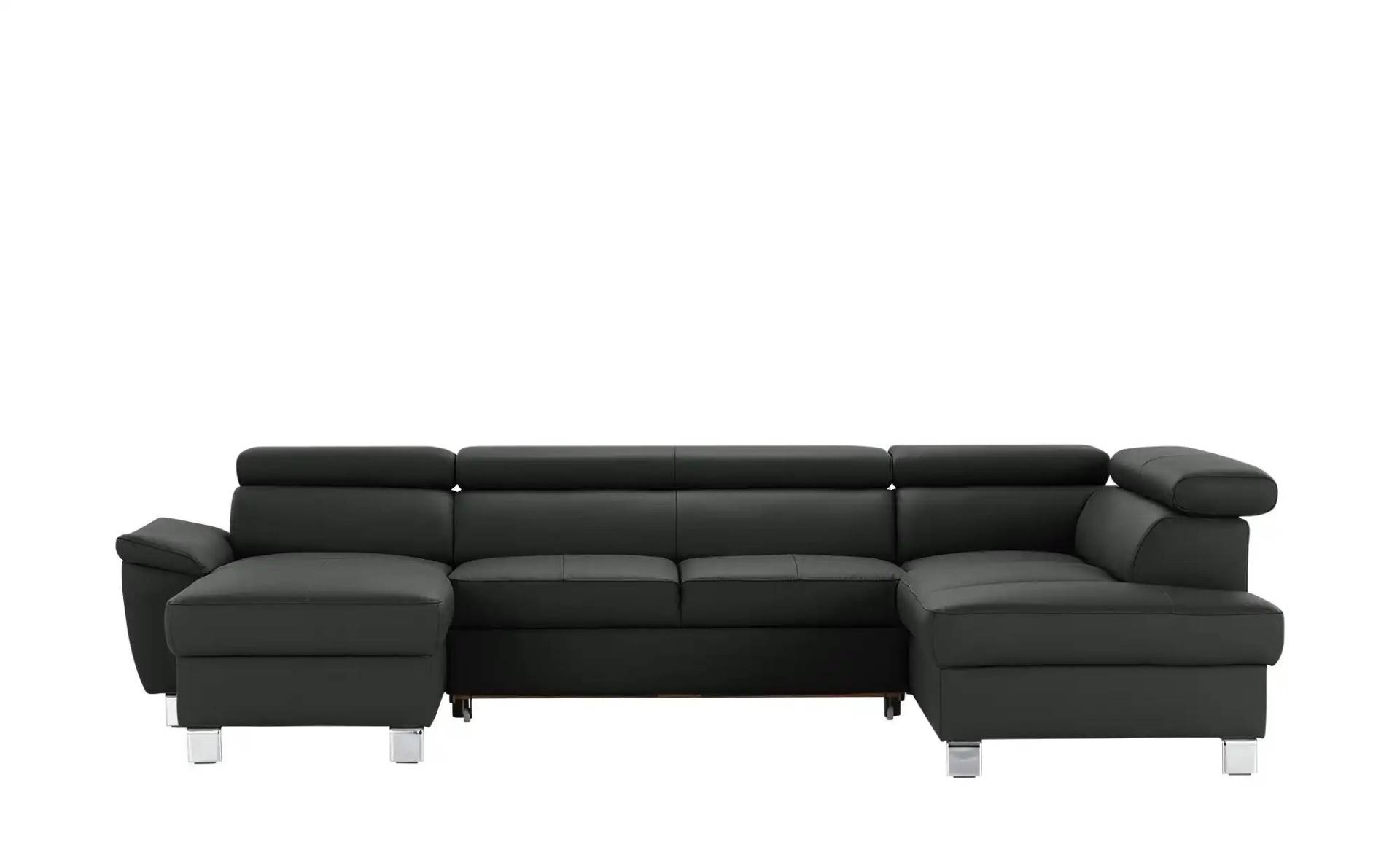 Primo Wohnlandschaft aus Echtleder  ¦ schwarz ¦ Maße (cm): B: 315 H: 90 T: 208.0 Polstermöbel > Sofas > Ledersofas - Möbel Kraft