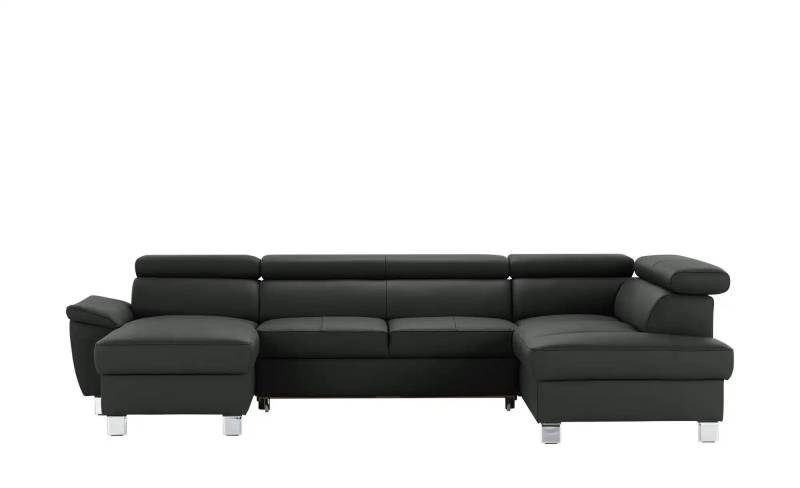 Primo Wohnlandschaft aus Echtleder  ¦ schwarz ¦ Maße (cm): B: 315 H: 90 T: 208.0 Polstermöbel > Sofas > Ledersofas - Möbel Kraft