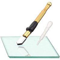 Professioneller Glasschneider, Wolframkarbid, ergonomisches Design, 2–15 mm, für getönte Gläser, Diamantschneiden von Mosaikfliesen, Gold Professioneller Glasschneider, Wolframkarbid, ergonomisches Design, 2–15 mm, für getönte Gläser, Diamantschneiden von Mosaikfliesen, Gold