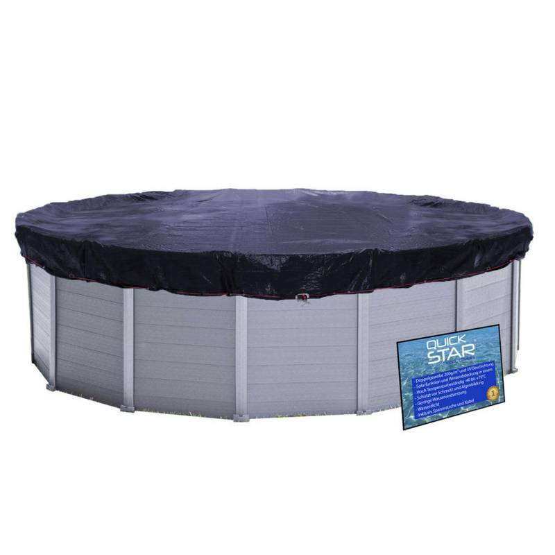 QUICK STAR POOLABDECKUNG Schwarz