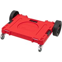 Qbrick System ONE Transportplattform 2.0 Allterrain RED Ultra HD 750 x 542 x 223 mm 120 kg mit Schwenkrädern aus Metall und Bremse von QBRICK