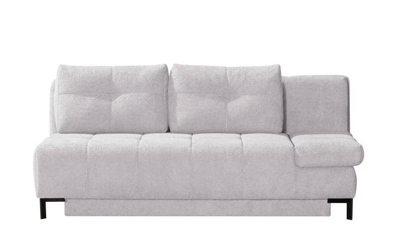 Querschläfer  aus Bouclé  Sammy ¦ silber ¦ Maße (cm): B: 206 H: 98 T: 98.0 Polstermöbel > Sofas > 2-Sitzer - Möbel Kraft