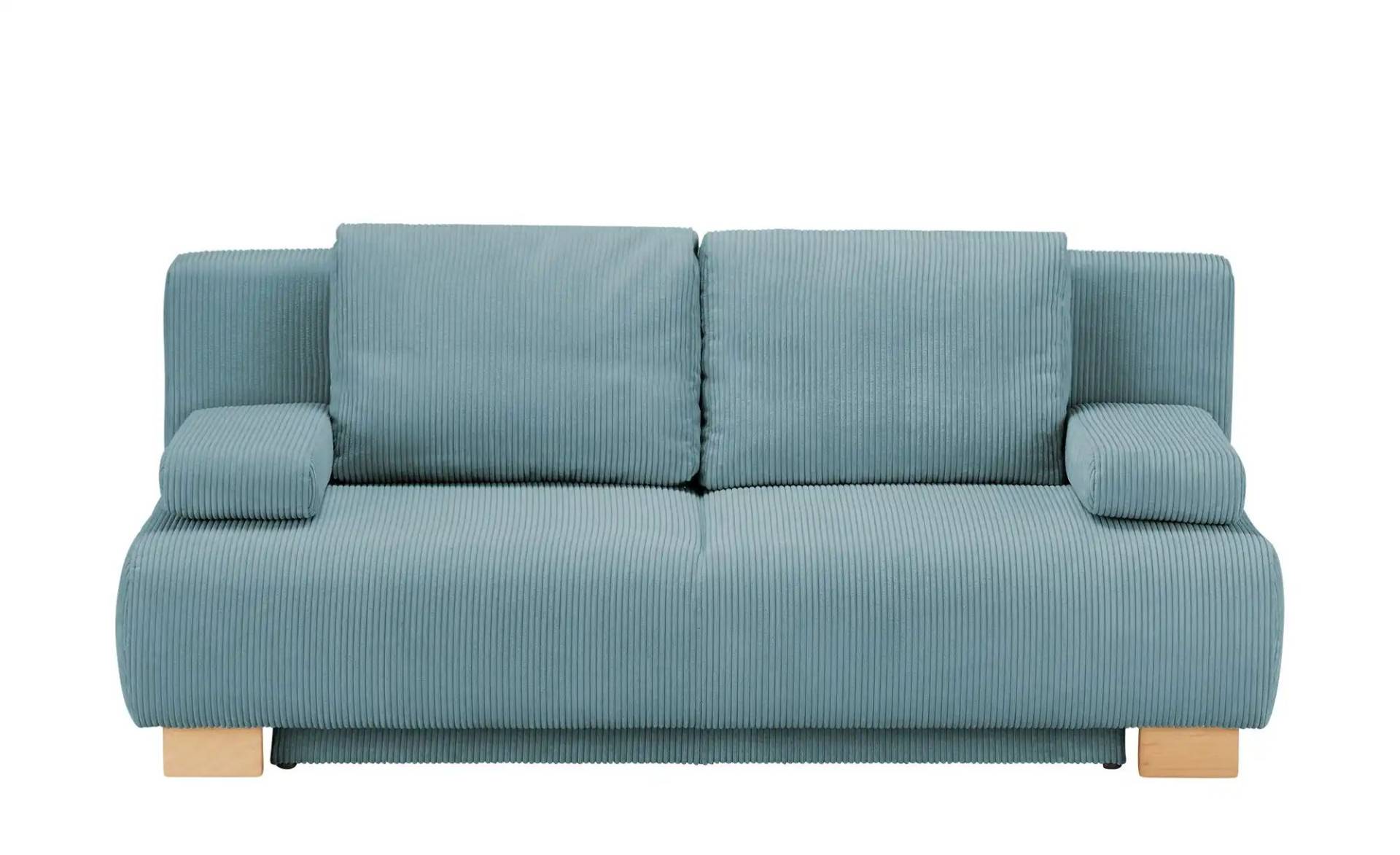 Querschläfer Sofa aus Cord Ralf ¦ türkis/petrol ¦ Maße (cm): B: 196 H: 89 T: 94.0 Polstermöbel > Sofas > 2-Sitzer - Möbel Kraft