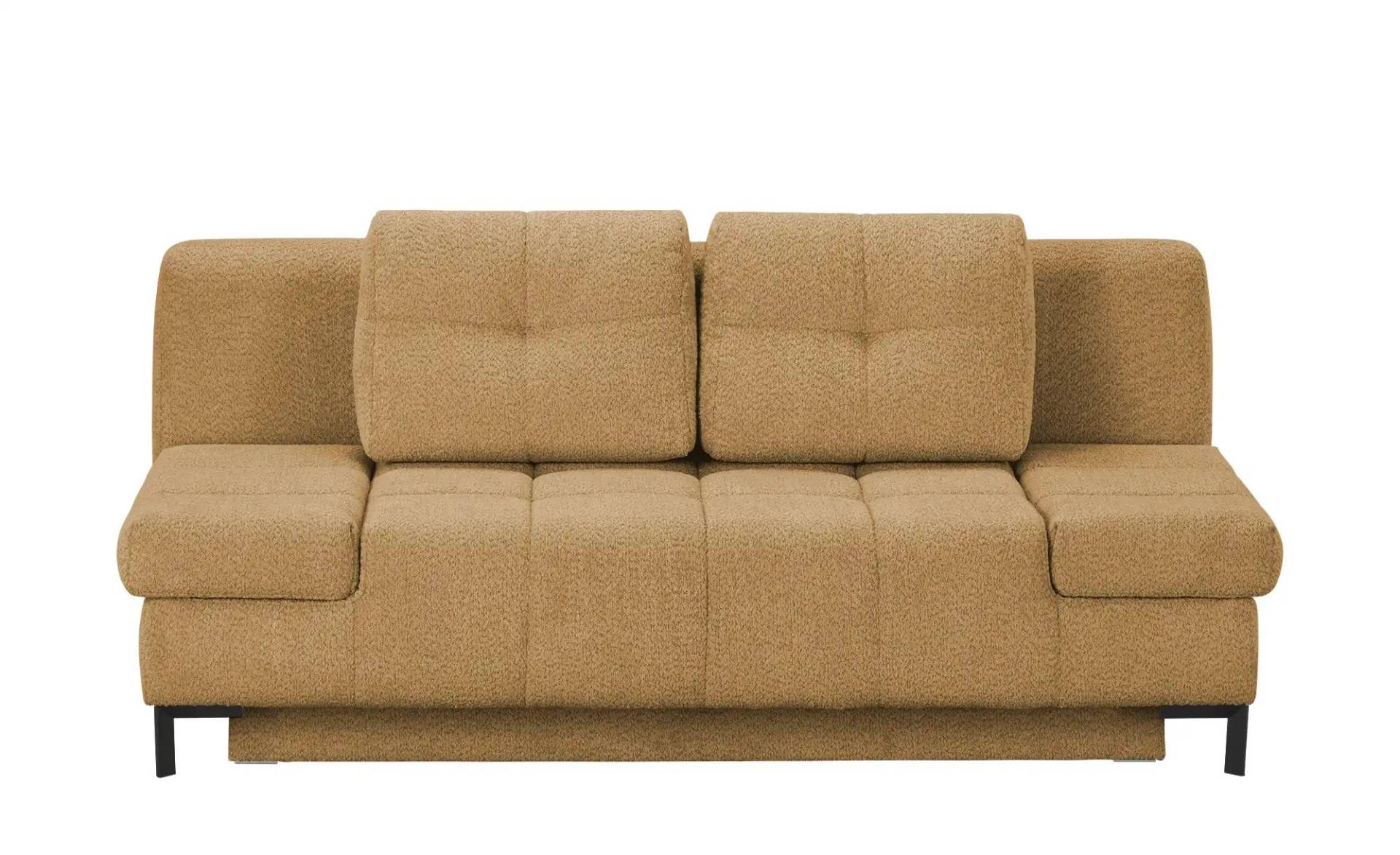 Querschläfer  aus Bouclé  Sammy ¦ gelb ¦ Maße (cm): B: 206 H: 98 T: 98.0 Polstermöbel > Sofas > 2-Sitzer - Möbel Kraft