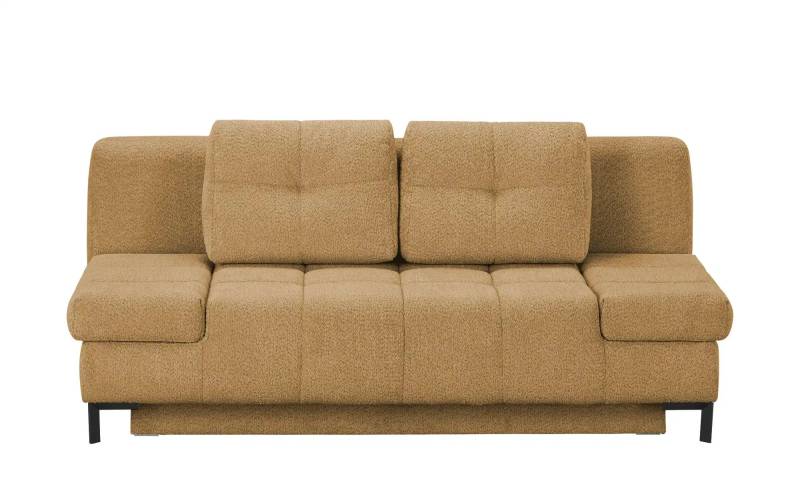 Querschläfer  aus Bouclé  Sammy ¦ gelb ¦ Maße (cm): B: 206 H: 98 T: 98.0 Polstermöbel > Sofas > 2-Sitzer - Möbel Kraft