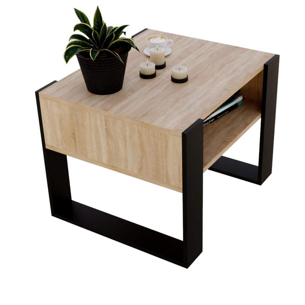 RAUMHIRSCH FURNITURE COUCHTISCH Schwarz, Eiche RAUMHIRSCH FURNITURE COUCHTISCH Schwarz, Eiche
