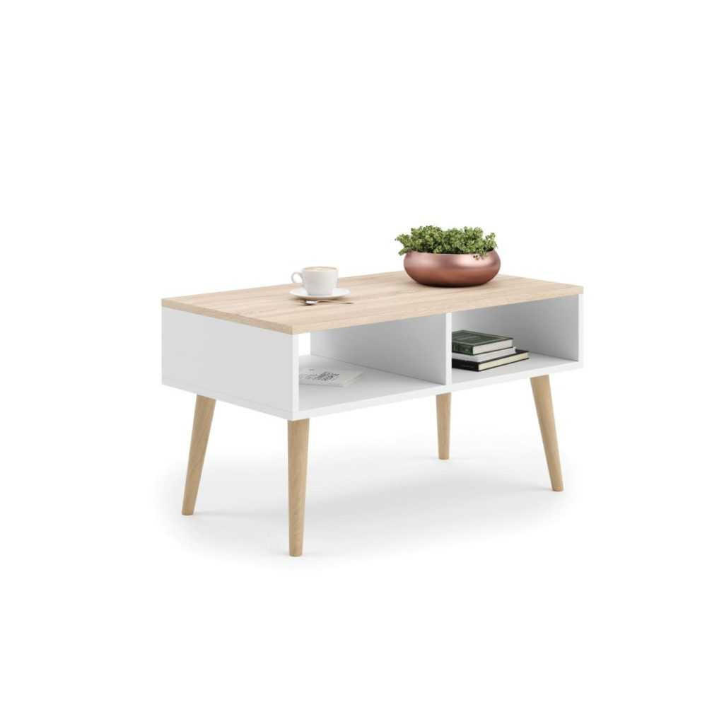 RAUMHIRSCH FURNITURE COUCHTISCH Weiß, Natur