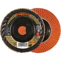 RHODIUS TOPline JUMBO LONGLIFE TRIM Fächerschleifscheibe 115 x 22,23 mm K60 RHODIUS TOPline JUMBO LONGLIFE TRIM Fächerschleifscheibe 115 x 22,23 mm K60 von Rhodius